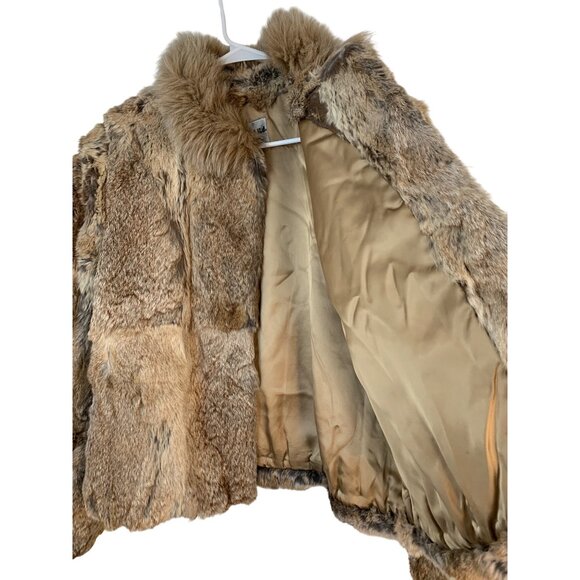 Vintage Split End Ltd. Rabbit Fur Coat Size Large - Picture 3 of 8